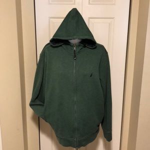 Nautica hooded zip up sweatshirt